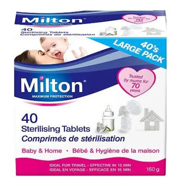 Milton Sterilising Tablets 40 pack, €3.49