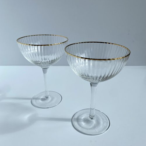 Champagne Coupe Set Ripple Glass, €25, House of McCarthy