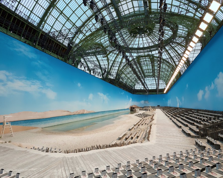 Chanel’s Paris Fashion Week show featured an actual beach on the runway