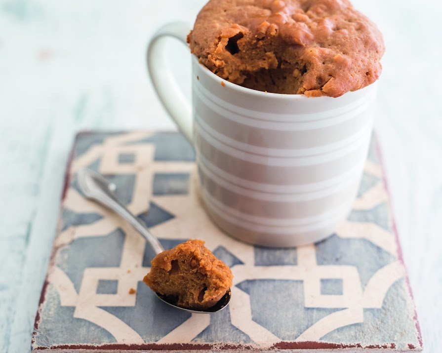 Sunday treat: three ingredient peanut butter mug cake