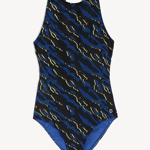 Printed Halterneck Swimsuit, €47.50, M&S
