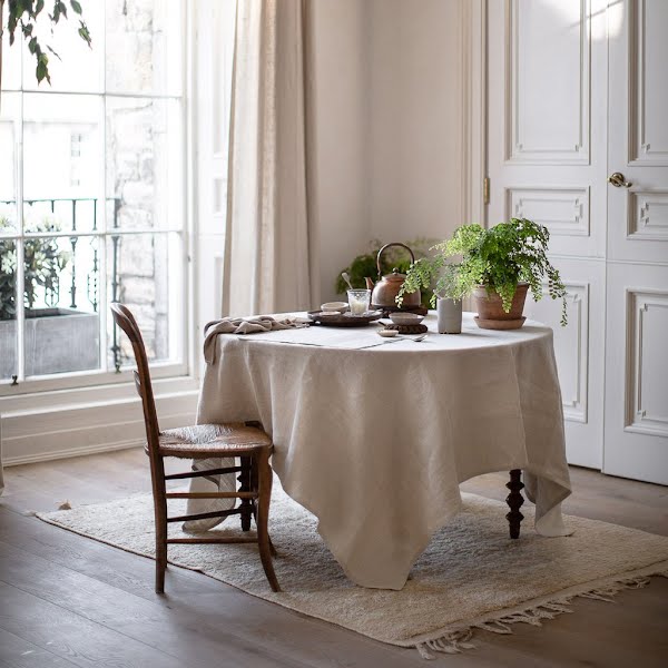 Belgian Linen Tablecloth, approximately €137, Ingredients LDN