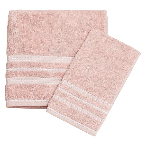 6 Piece Set Pink Towels, €6.99