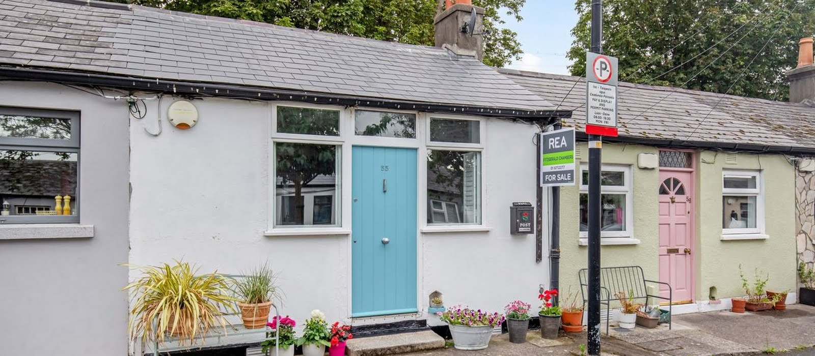 This colourful Stoneybatter cottage with a roof terrace is on sale for €360,000