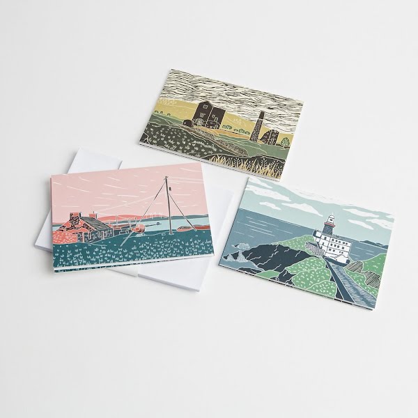 Irish landscape greeting cards, €15, Irish Design Shop