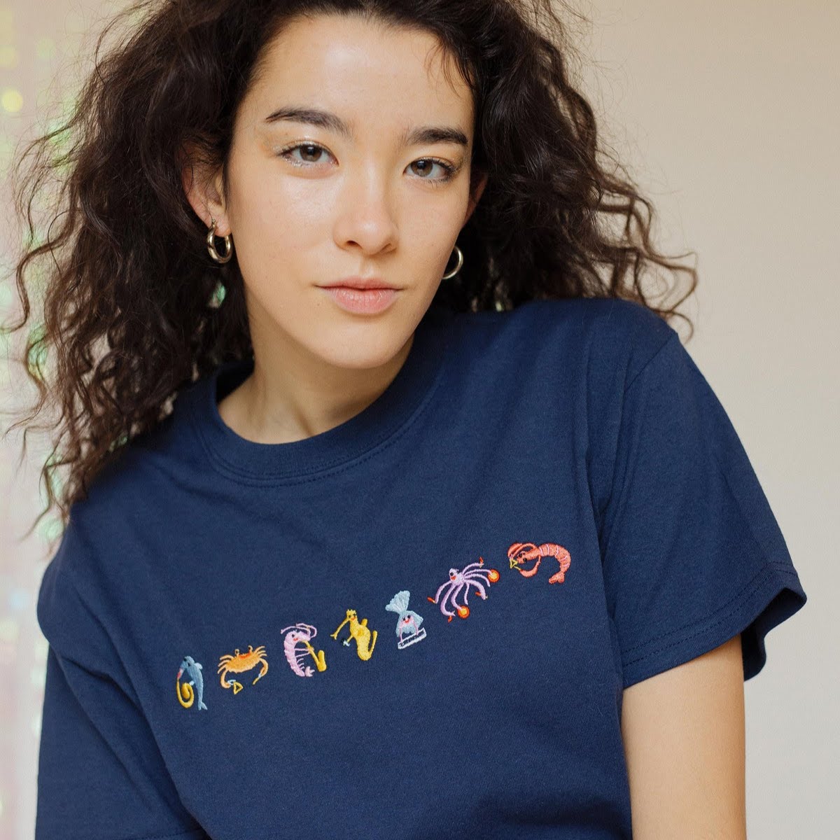 Seafood Medley Embroidered T-Shirt, £29