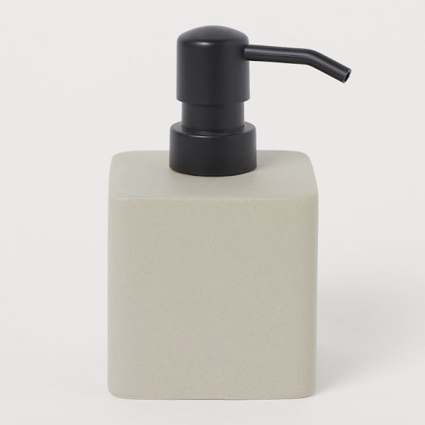 Stoneware soap dispenser, €14.99, H&M