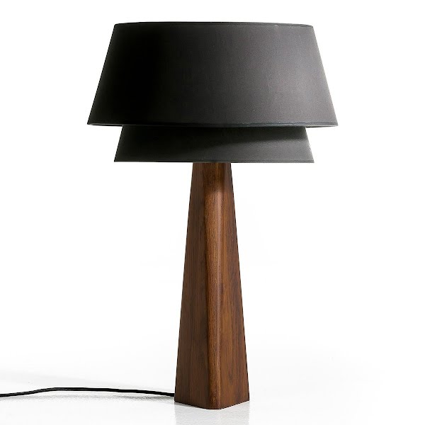 Nestwood solid oak table lamp base, €125.99, La Redoute