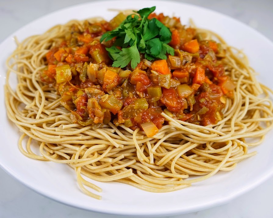 This vegetarian bolognese is a quick and easy way to get the veggies in for dinner