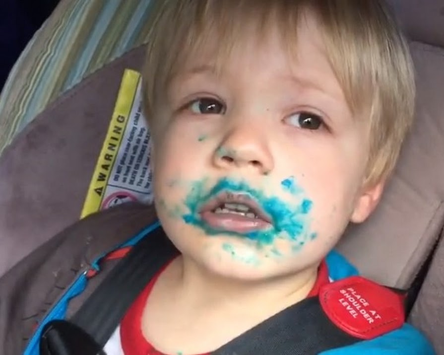 Guilty Kid Swears He Did NOT Eat A Cupcake