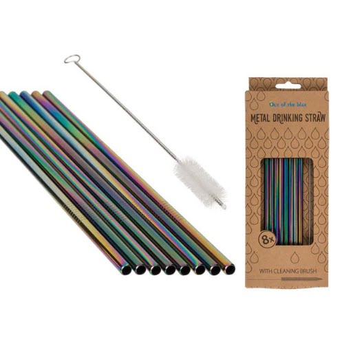 Rainbow Straw and Cleaning Brush Set, €10,