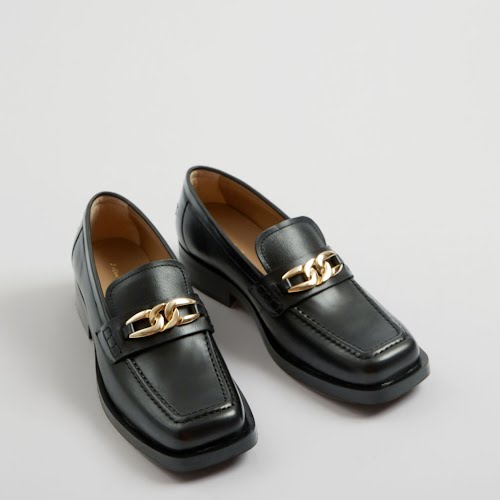 &Other Stories Squared Toe Leather Loafers, €139