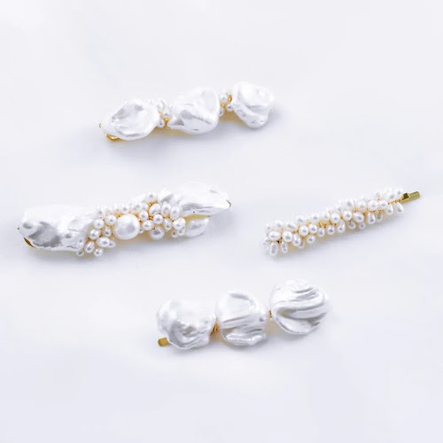 Baroque Pearl Hair Slides, From €100