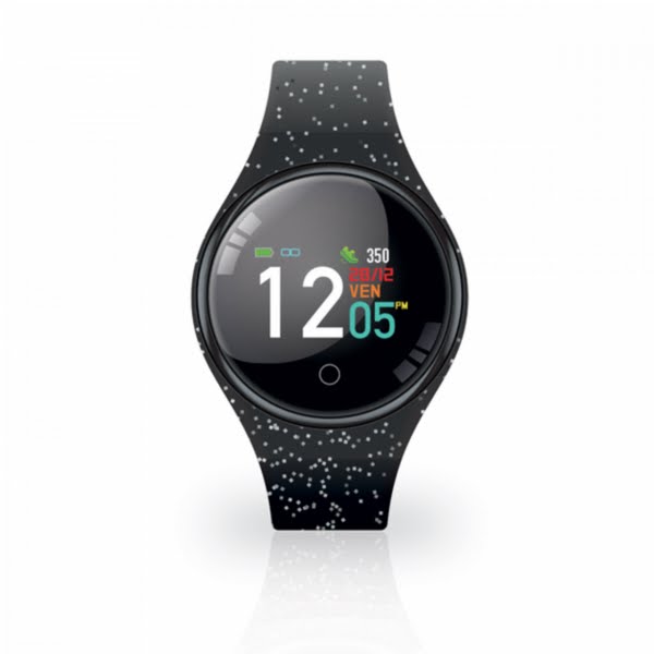 Techmade Freetime Glitter Black Smart Watch, €40