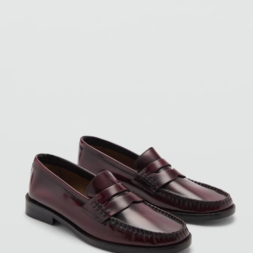 Mango Leather Loafers, €79.99