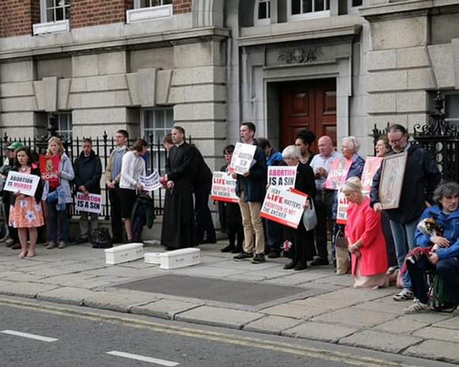 ‘Using white coffins at a pro-life protest is devoid of compassion and humanity’