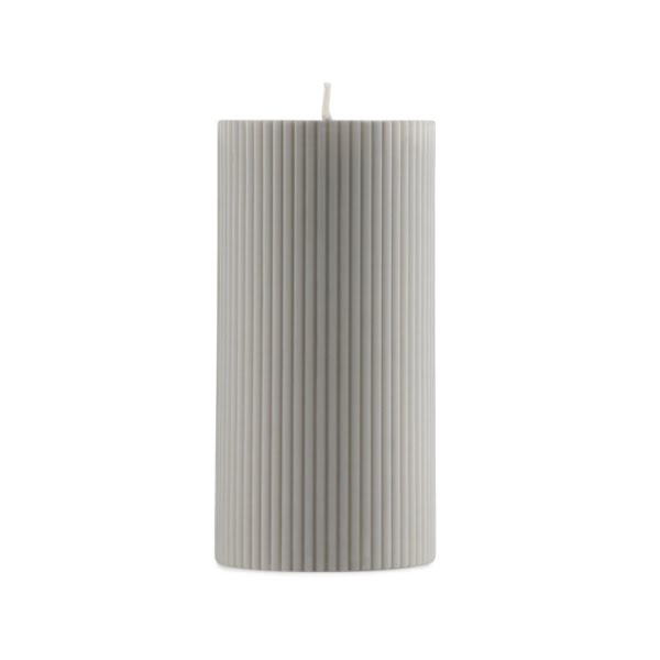 Grooved block candle, €11, Arnotts