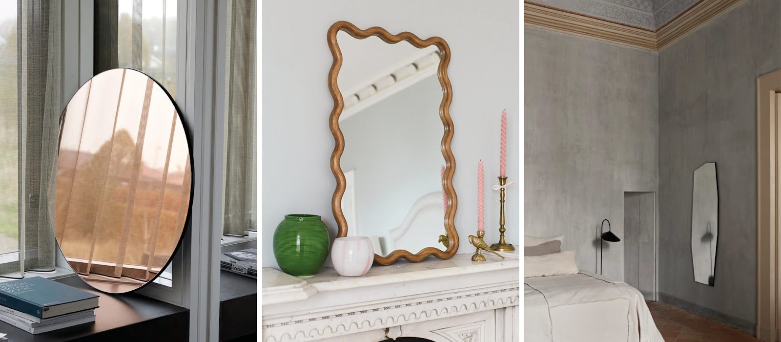 Eye-catching mirrors to add interest to your walls