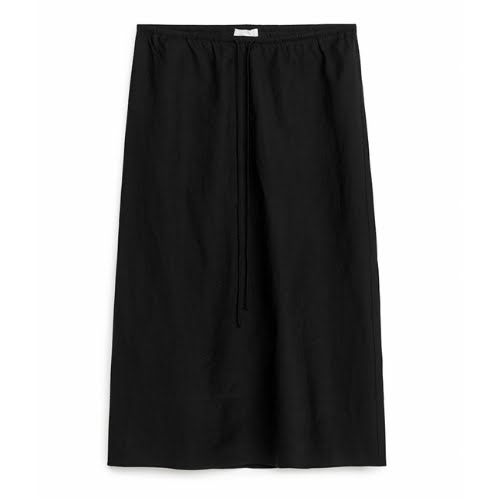 Drawstring Linen-Blend Skirt, €89, Arket