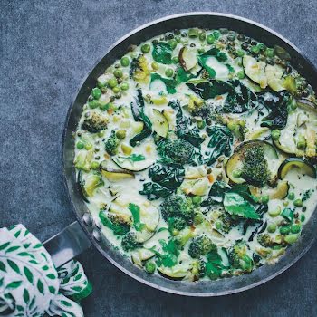 Supper Club: Creamy sautéd green veggies (perfect with pasta or quinoa)