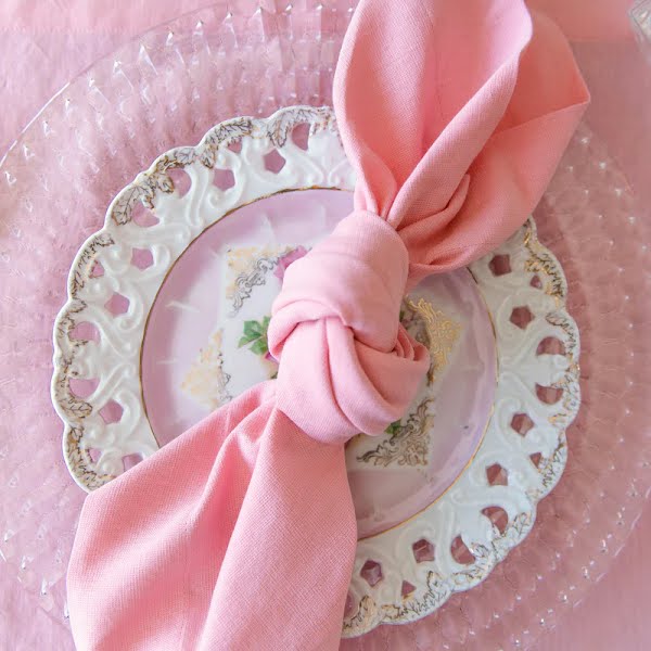 Rose Pink Cotton/Linen Napkin, €48, The Designed Table