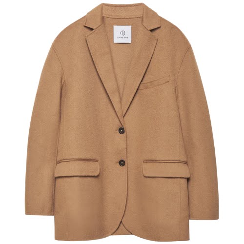 Anine Bing Camel Cashmere Blend Blazer, €600