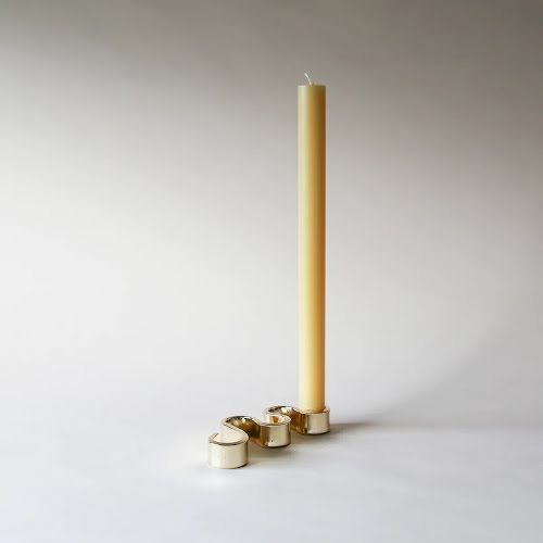 Brass Meander Candle Holder, Superfolk, €94.95, Maven
