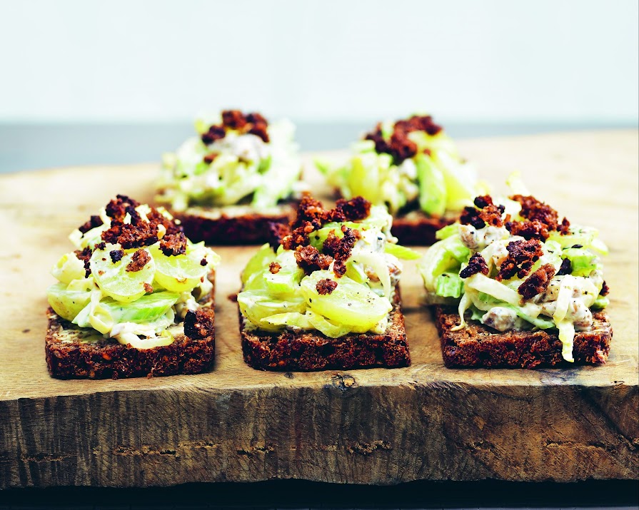 Don’t feel like cooking? Try these Waldorf Salad open sandwiches