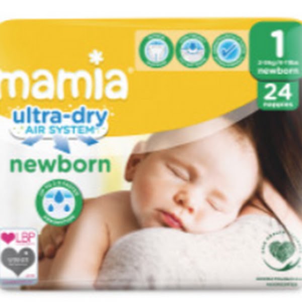 Mamia Ultra-Dry Air System Newborn Nappies Size 1