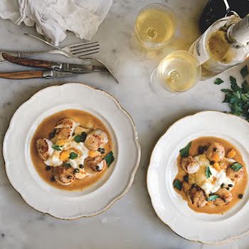Supper Club: Mimi Thorisson’s sea scallops with cauliflower purée and capers