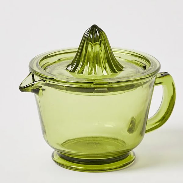 Green glass fruit juicer & jug, €17.50, Oliver Bonas