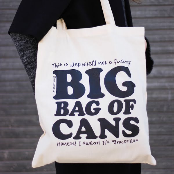 Big Bag of Cans totes, €14