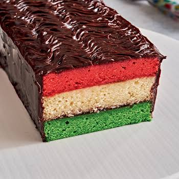 Rainbow Cookie Cake Loaf