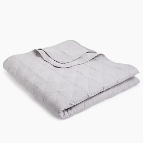 Abstract quilted throw, from €40, M&S