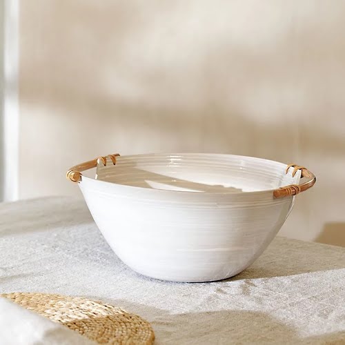 Lacquered Bamboo Deep Bowl, €44, The White Company