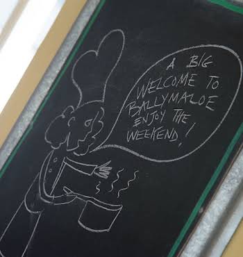 Welcome to Ballymaloe chalkboard