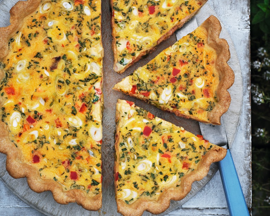 Love #GBBO? This Spicy Salmon Quiche is delish and simple