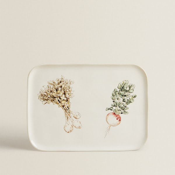 Vegetable rectangular dish, €22.99, Zara Home