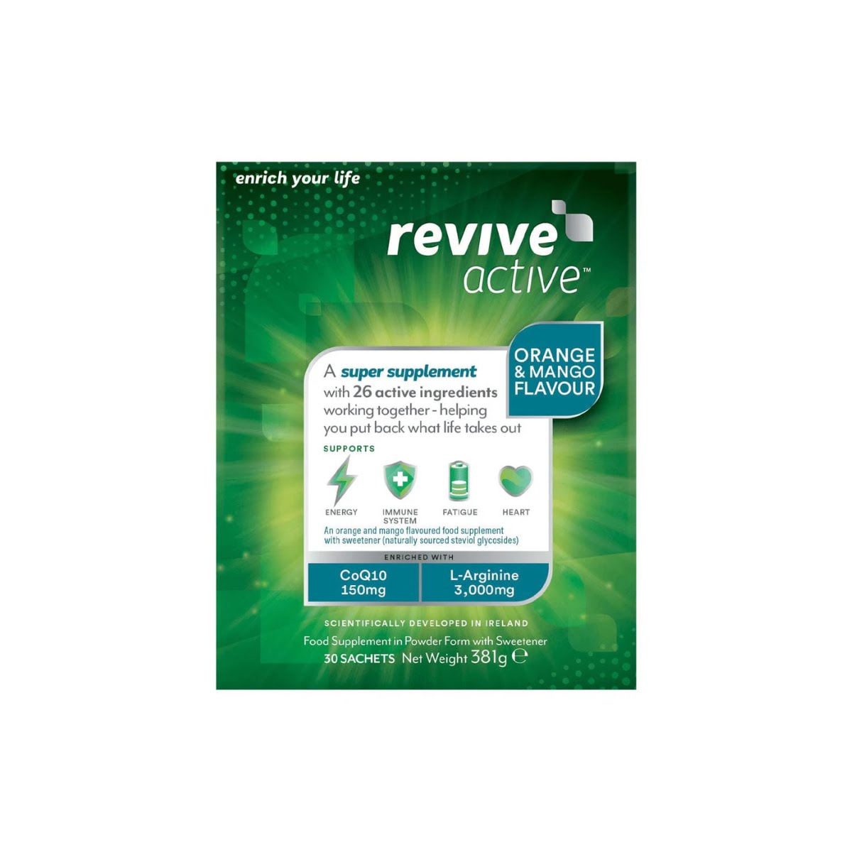 Revive Active Health Food Supplement 30 sachets, Was €59.95, Now €44.96