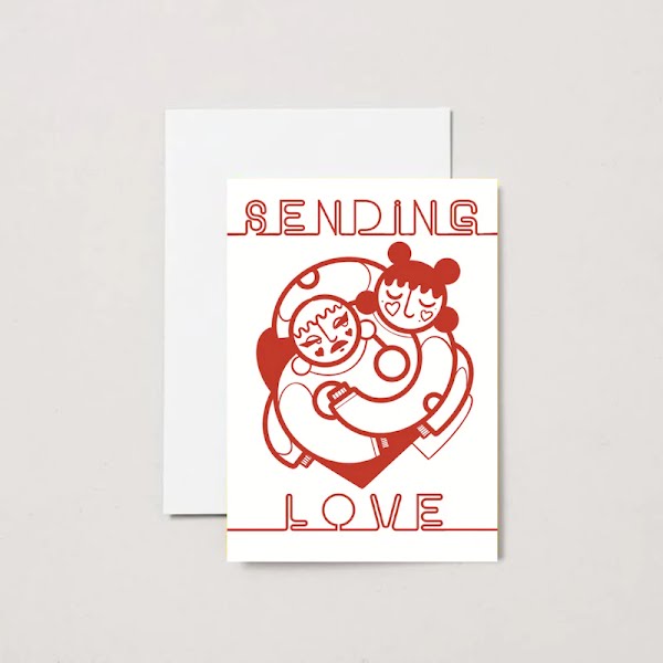 Sending Love Greeting Card, €4.50, We Make Good