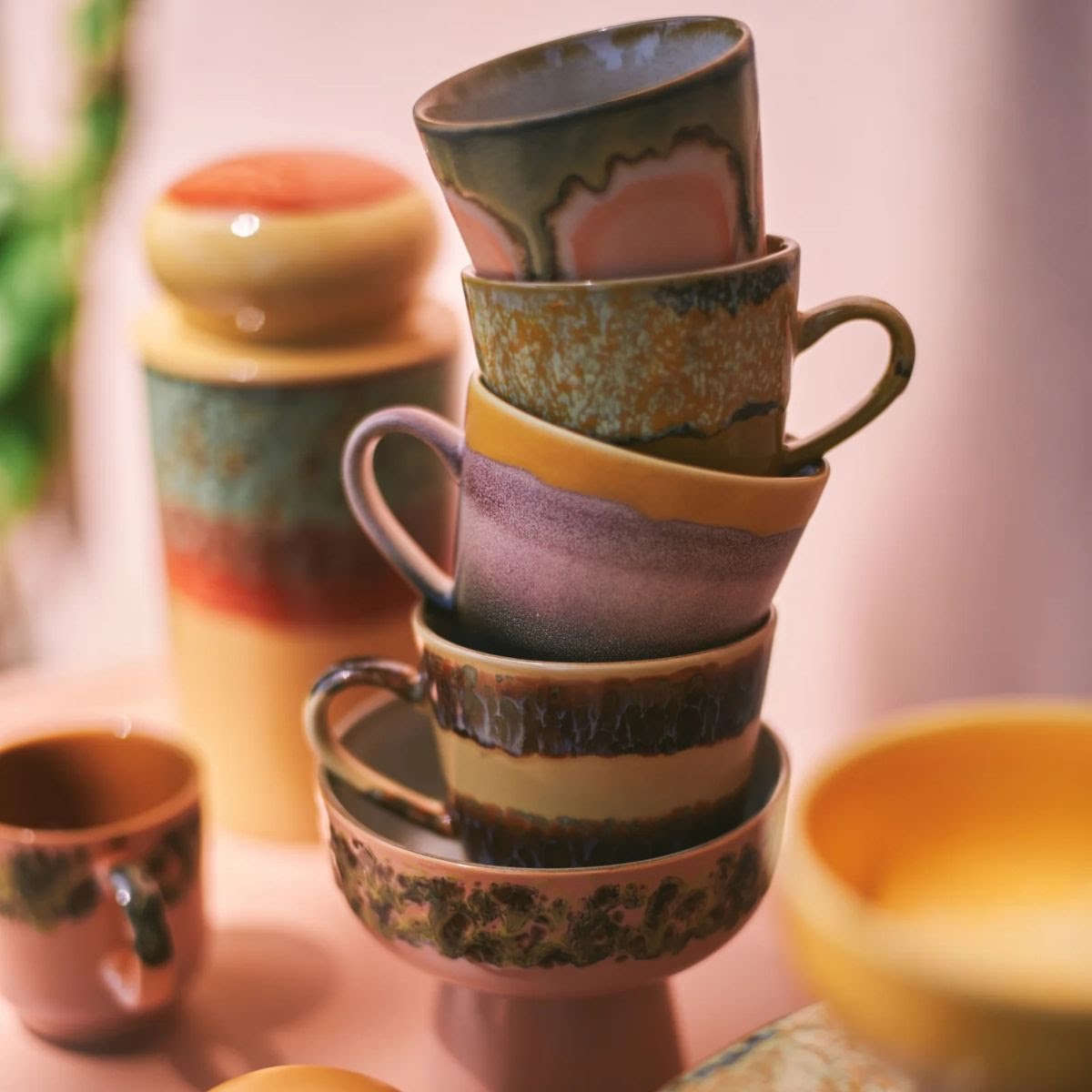 HKLiving Ceramic Mugs, €39 for four