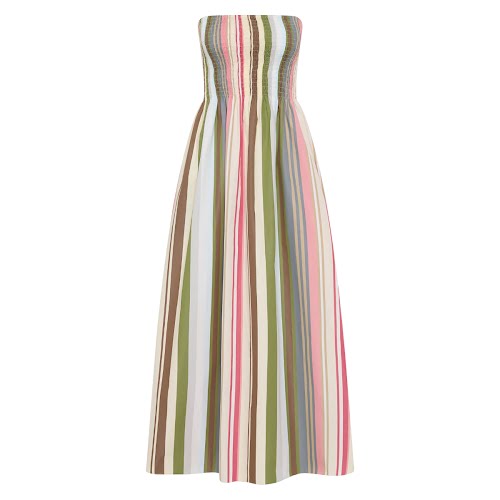 Faithfull The Brand Jamie Midi Dress in Meleu Stripe, €240