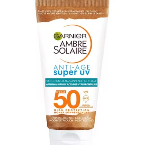 Ambre Solaire Super UV Anti-age Face Protection Cream SPF50 Tube, €13.50