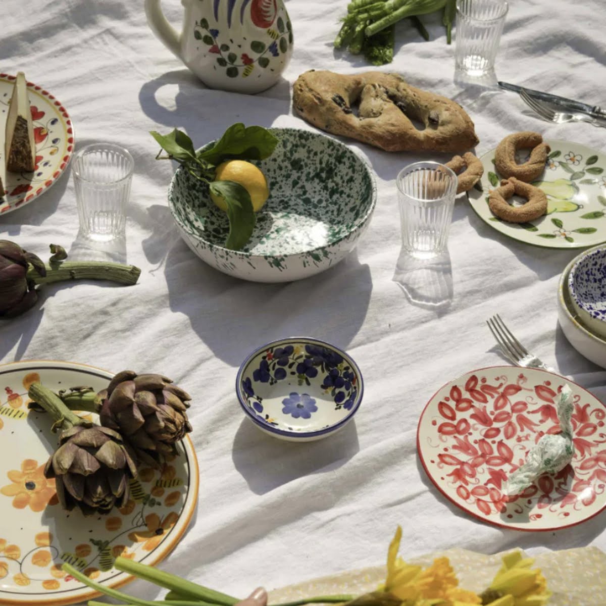 Italian ceramic antipasto plate, €22.50, Amber + Willow