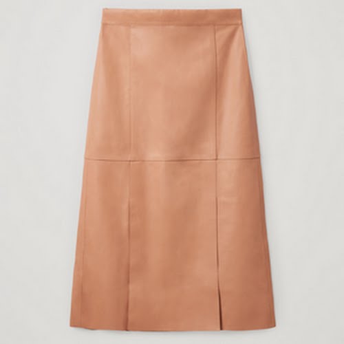 COS Nappa Leather Midi Skirt, €290