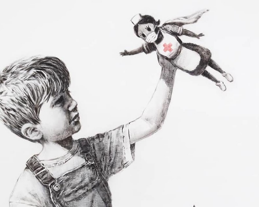 Our true superheroes: Banksy paints beautiful tribute to frontline medical staff