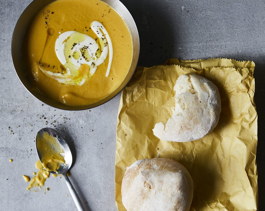 This super-easy pumpkin soup is the perfect October staple