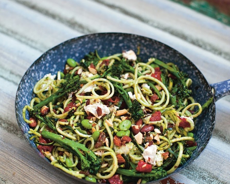 What to make this weekend: Courgetti Fettuccine with tenderstem broccoli and sundried tomatoes