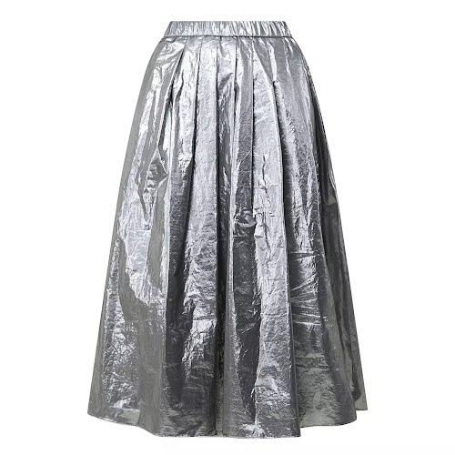 Weekend Max Mara Varenna Metallic Pleated Skirt, €350