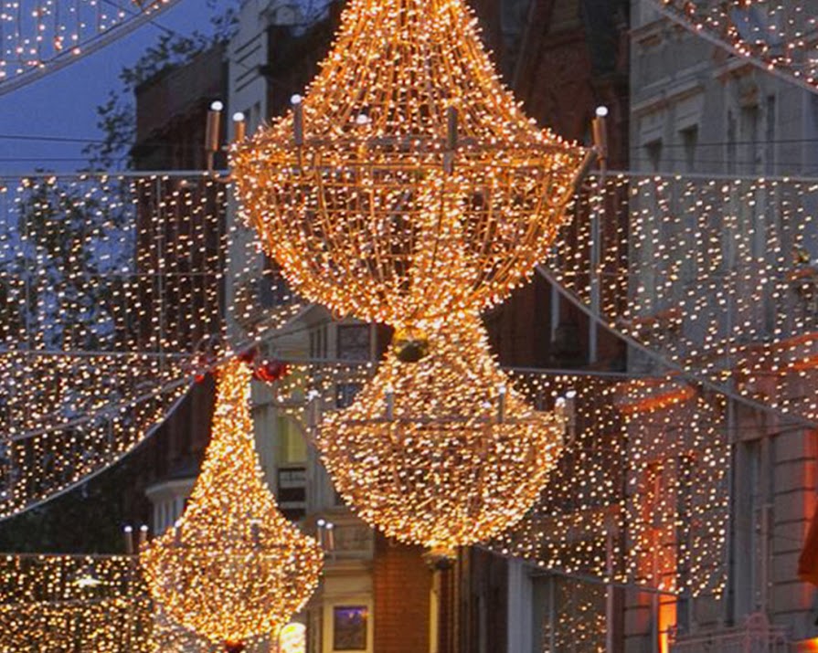 When are the Christmas lights turning on in Dublin, Cork, Galway, Belfast and Limerick?